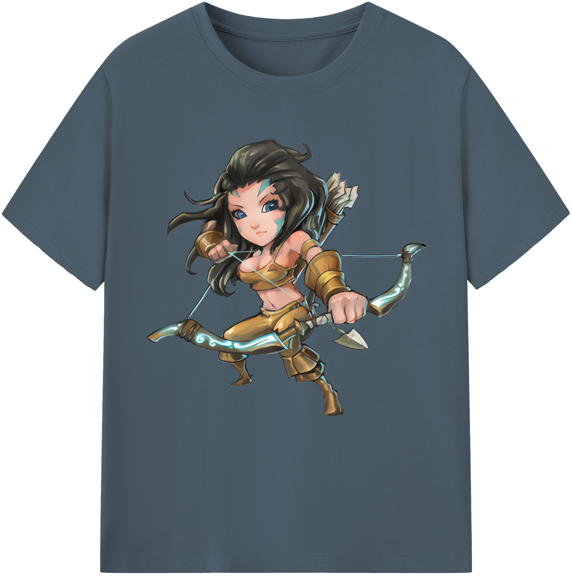 リーグ・オブ・レジェンド League of Legends LOL 綿100％半袖Tシャツ（フロントプリント）